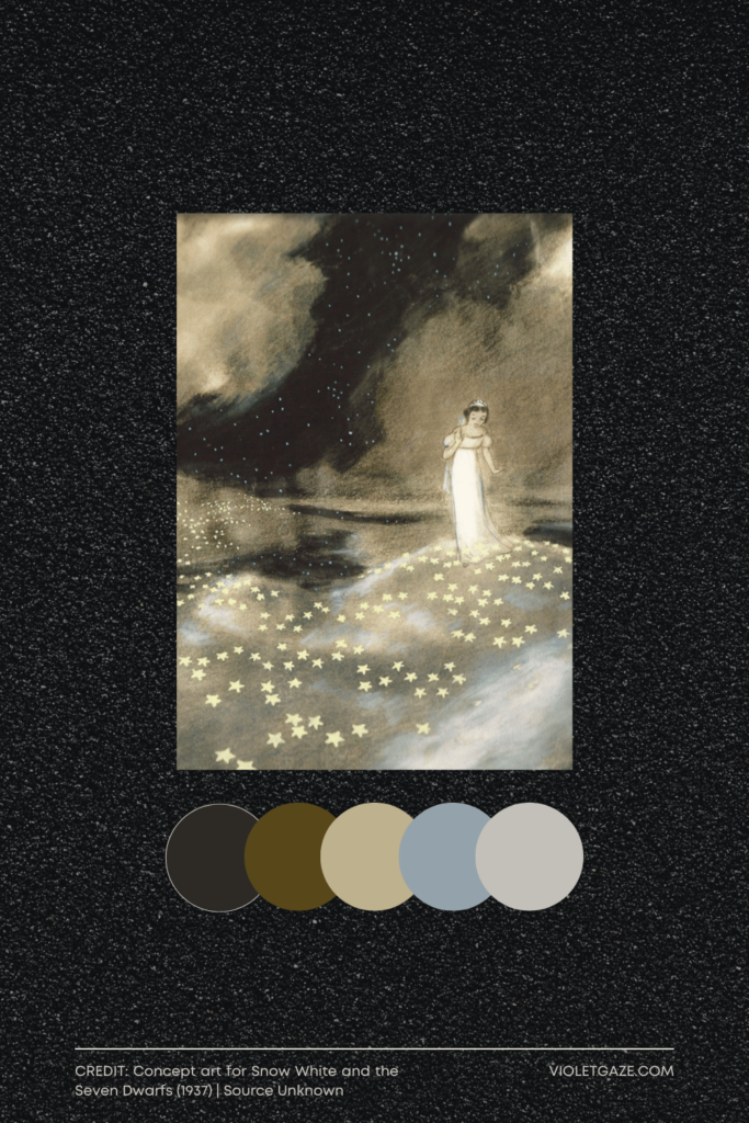 deep snow white minimalist color palette