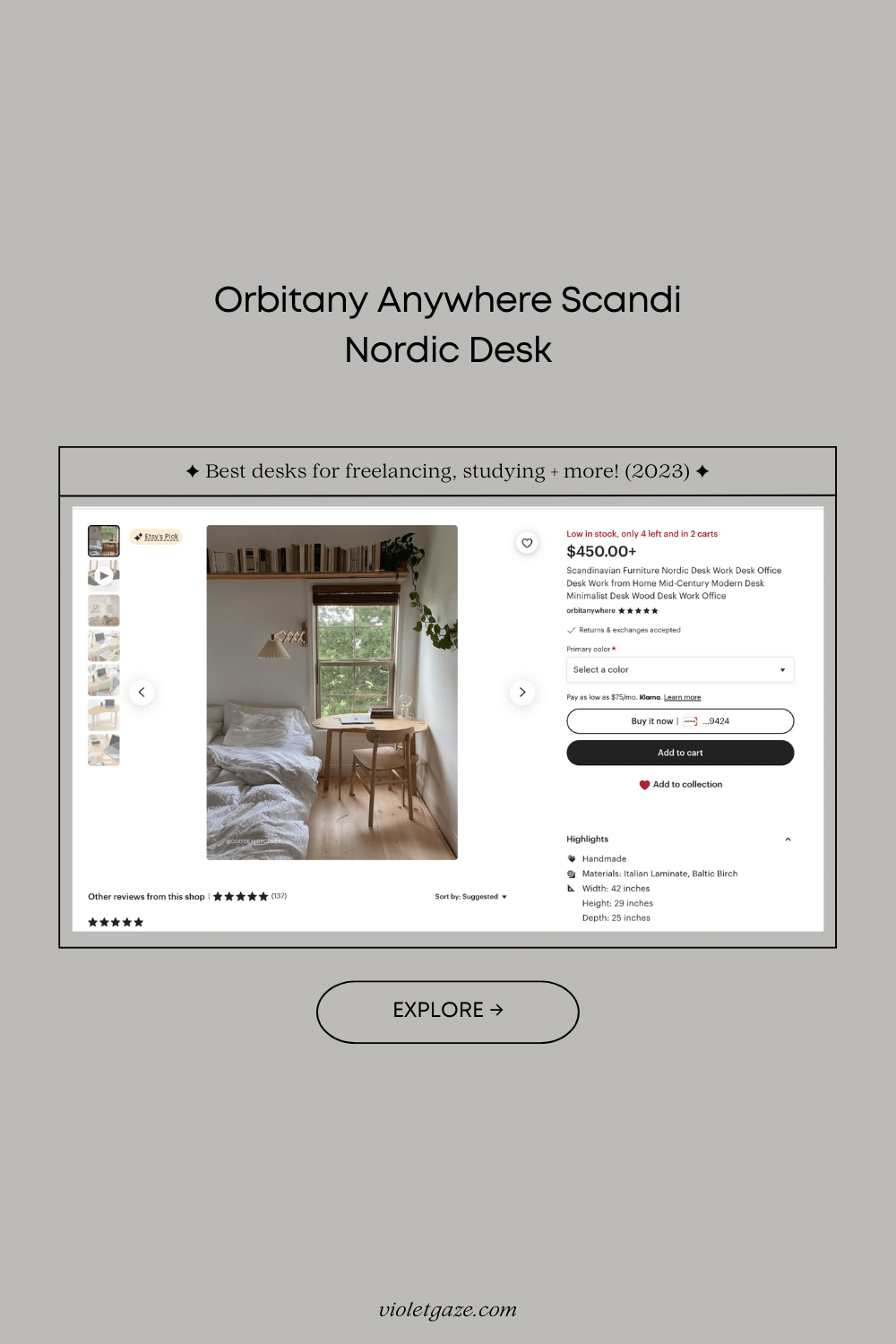 best study table scandi nordic