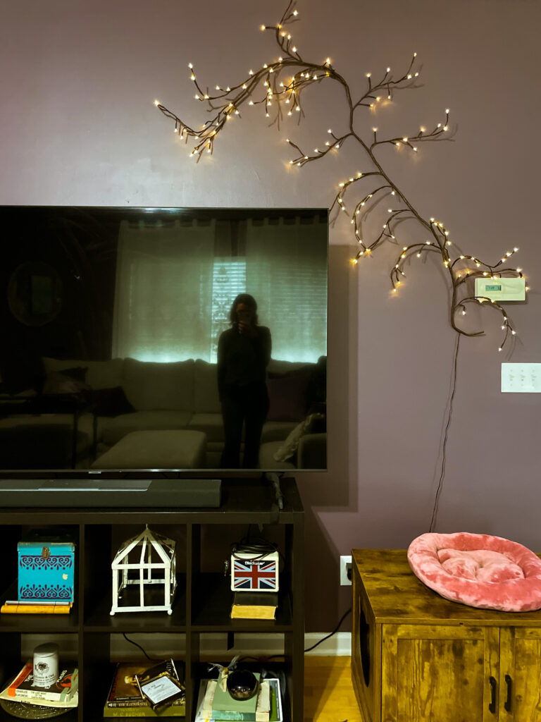 cottagecore room decor light-up branch