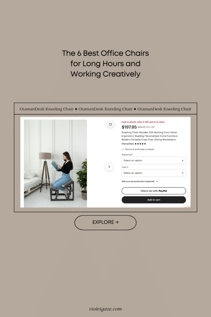 flexible office chair kneeling