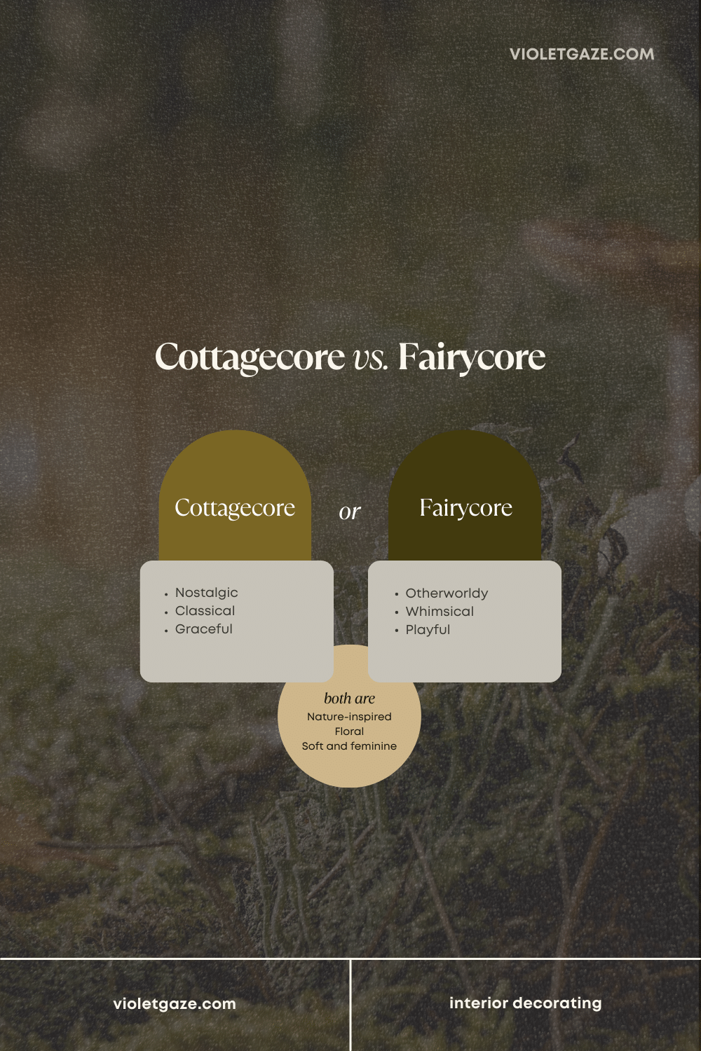 cottagecore vs fairycore comparison