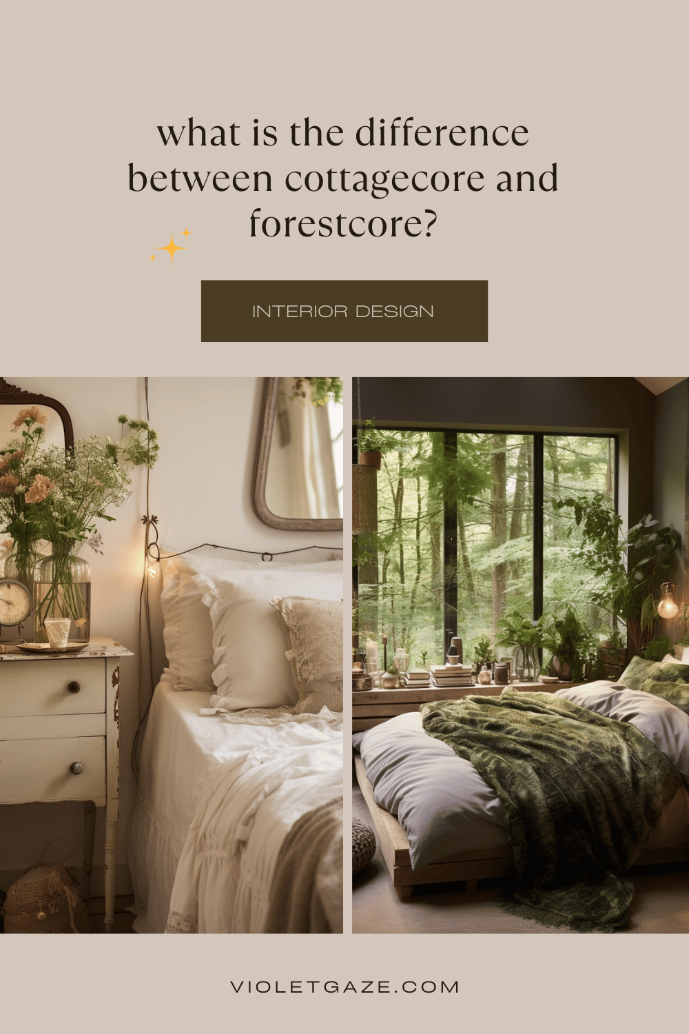what is the difference between cottagecore and forestcore?