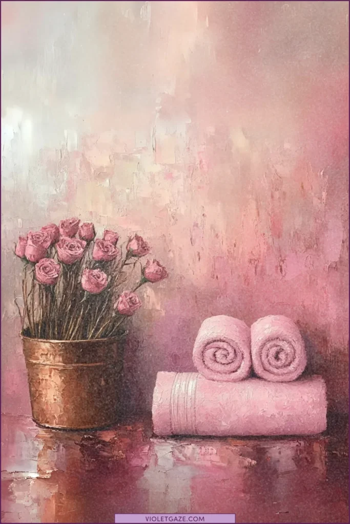 best bamboo towel rolled towels and flowers