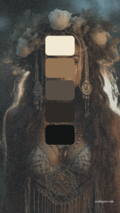 boho color palette dark