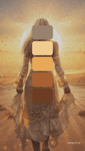 boho color palette yellow