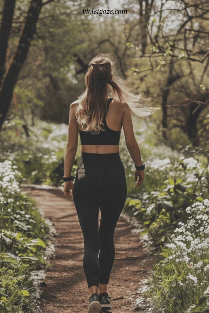 dark fairycore aesthetic girl in nature