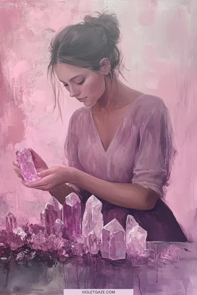life goals woman opening hands
