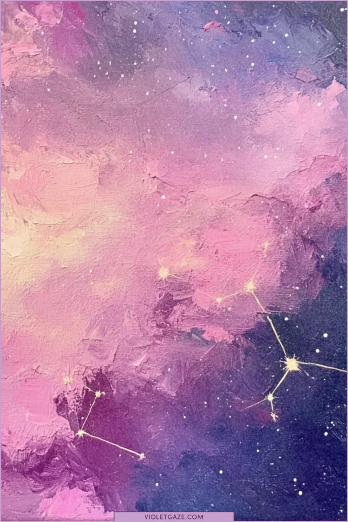beautiful pink purple and blue sky