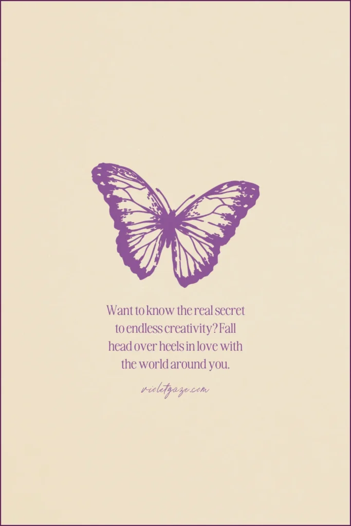 butterfly with quote and yellow background