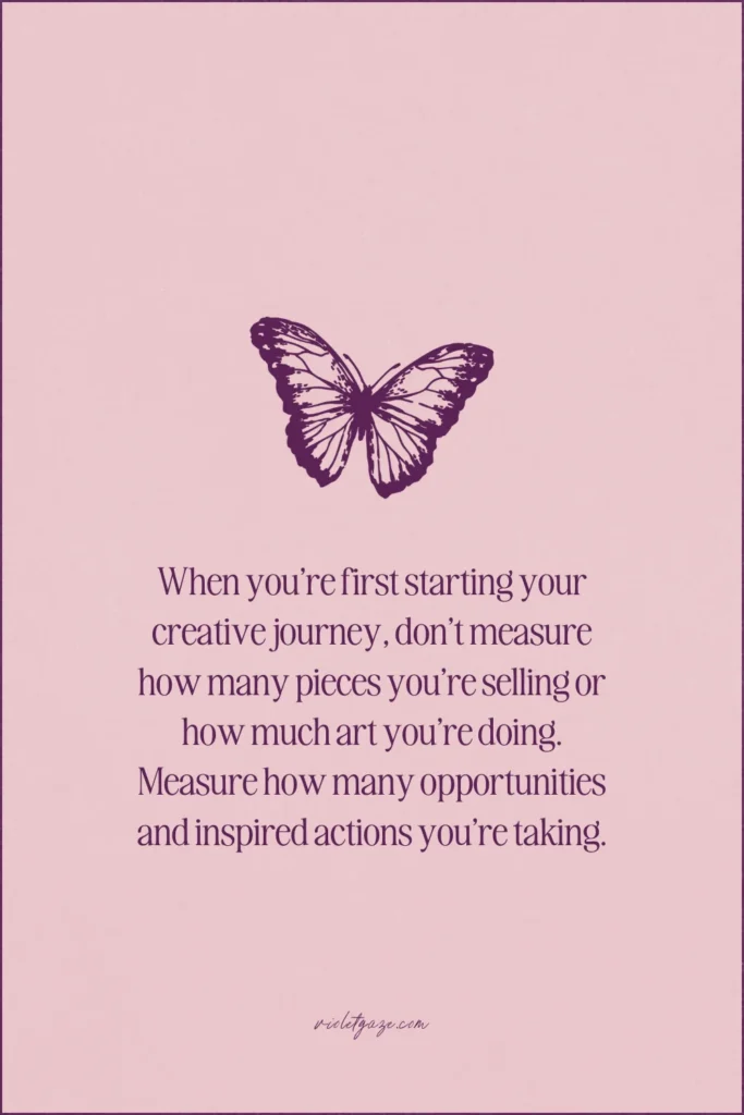 quote with butterfly and pink background how setting goals can lead to success 