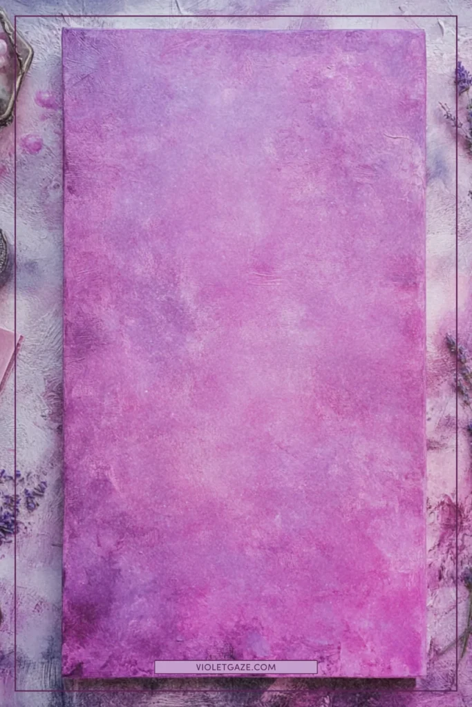 A close-up of a mat's texture with soft focus candles