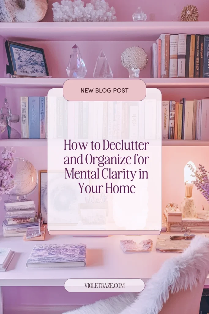 declutter and organize for mental clarity