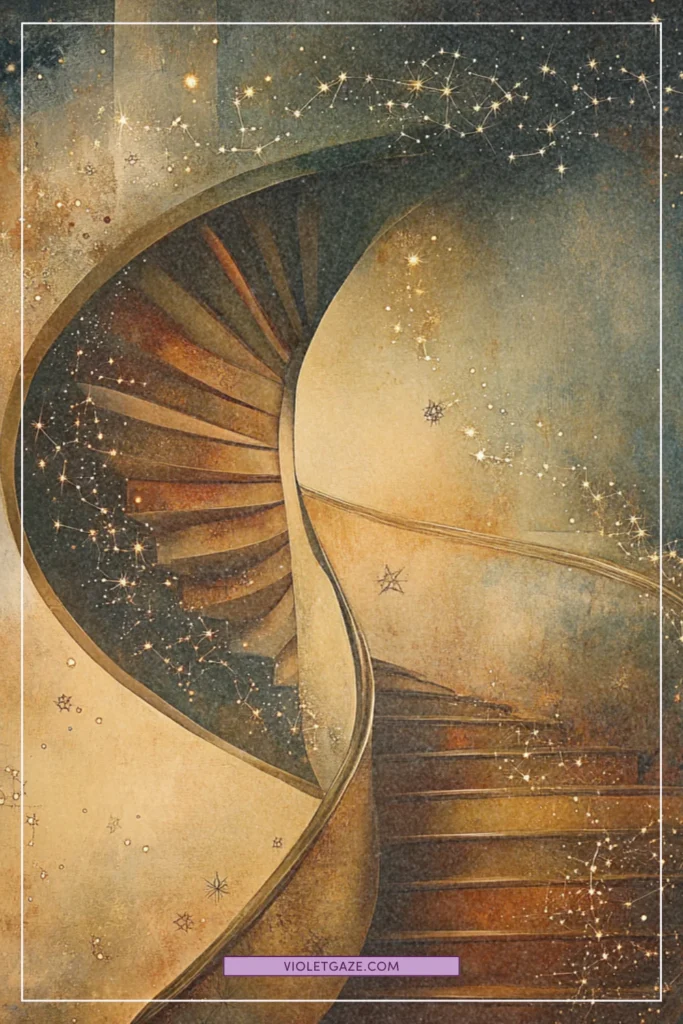 dreamy spiral staircase