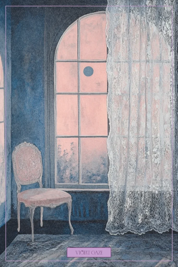 arched window with moon