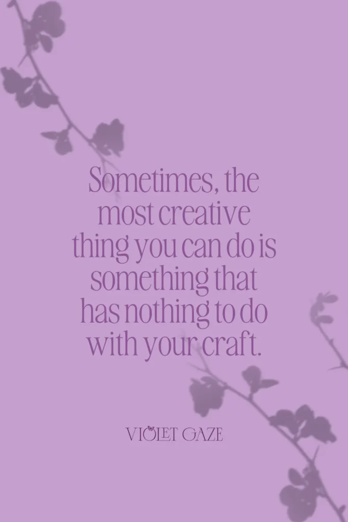 having experiences IS the creation
